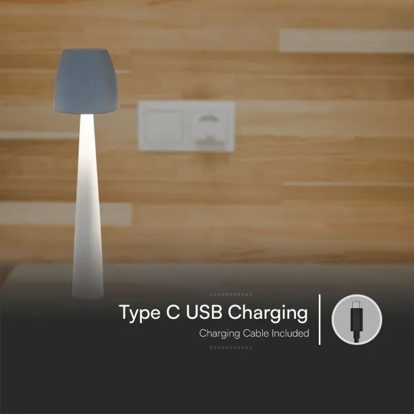 LED Lampada da tavolo touch ricaricabile e dimmerabile LED/3W/5V 3000-6000K bianco