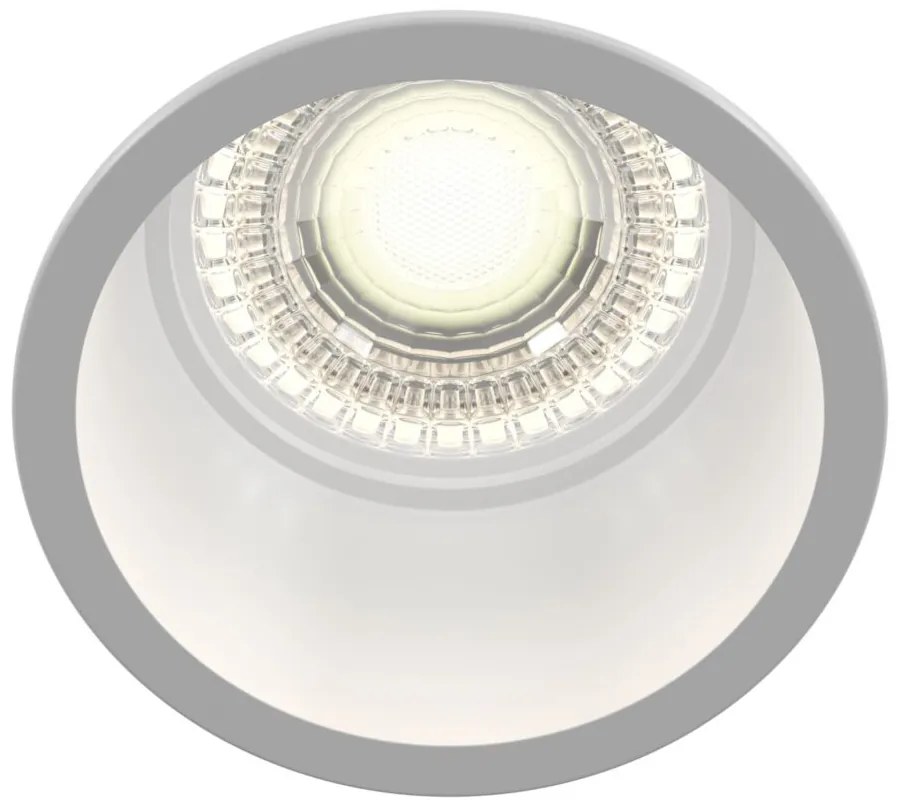 Faretto Da Incasso Moderno Reif Alluminio Bianco 1 Luce