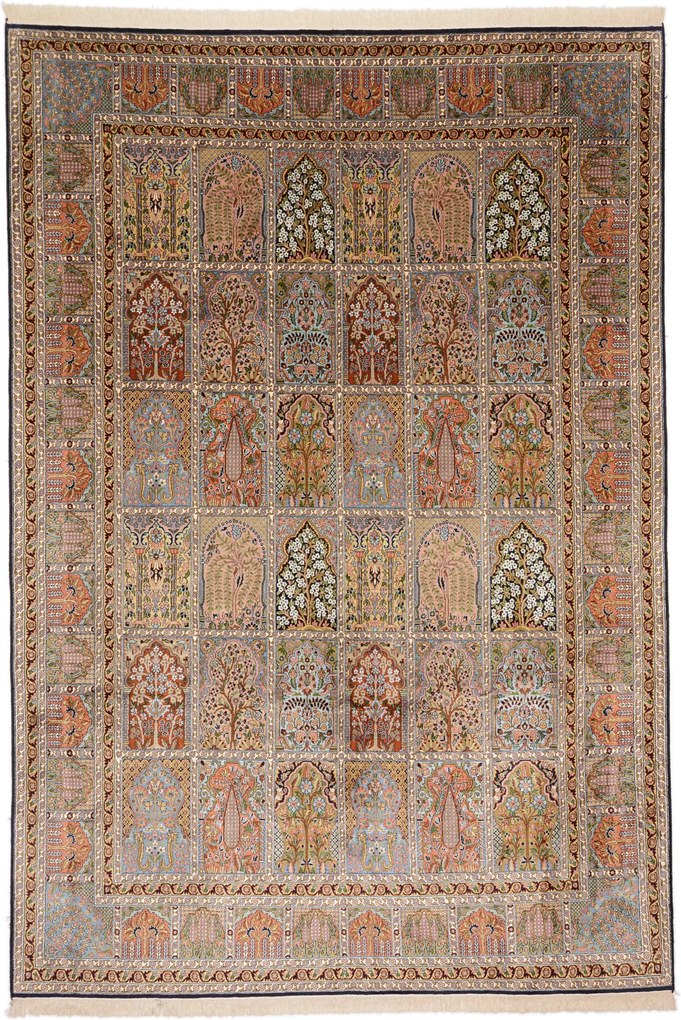 Cashmere Silk Tappeto orientale 220x310 (Indian) Annodato A Mano