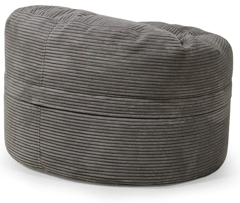 Pouf a sacco per bambini marrone con rivestimento in velluto a coste Roll 80 – SLOWDOWN