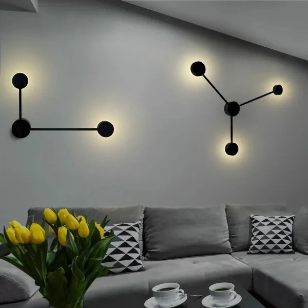 Applique a LED JOY 3xGX53/6W/230V nero