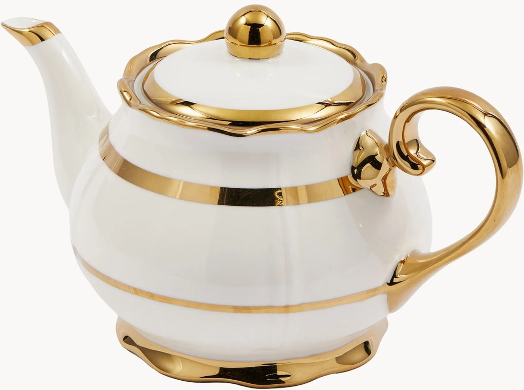 Teiera in porcellana Golden, 1 L