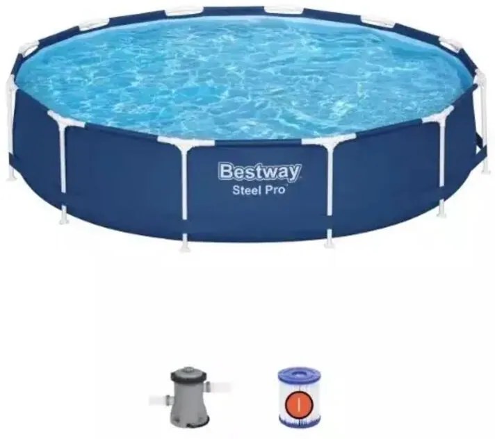 Piscina tonda steel pro Ø366X76H con pompa