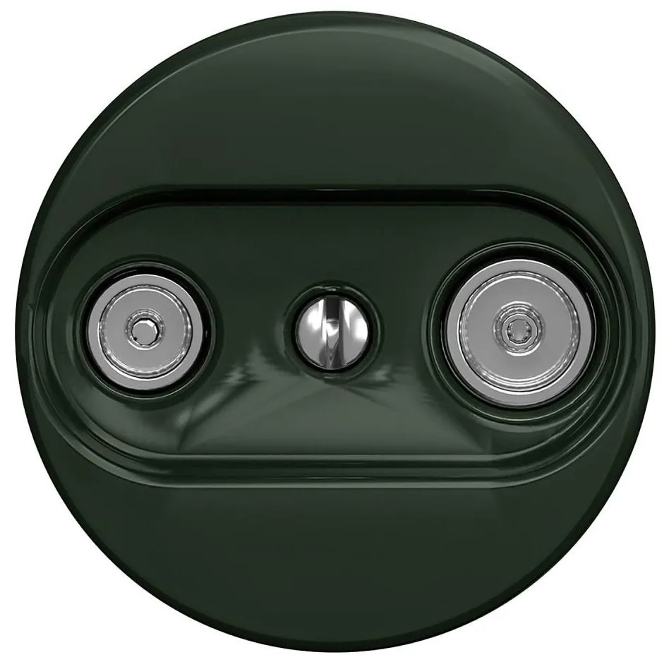 Kliklap - Presa di corrente d'epoca TV+R (continuous) senza cornice verde