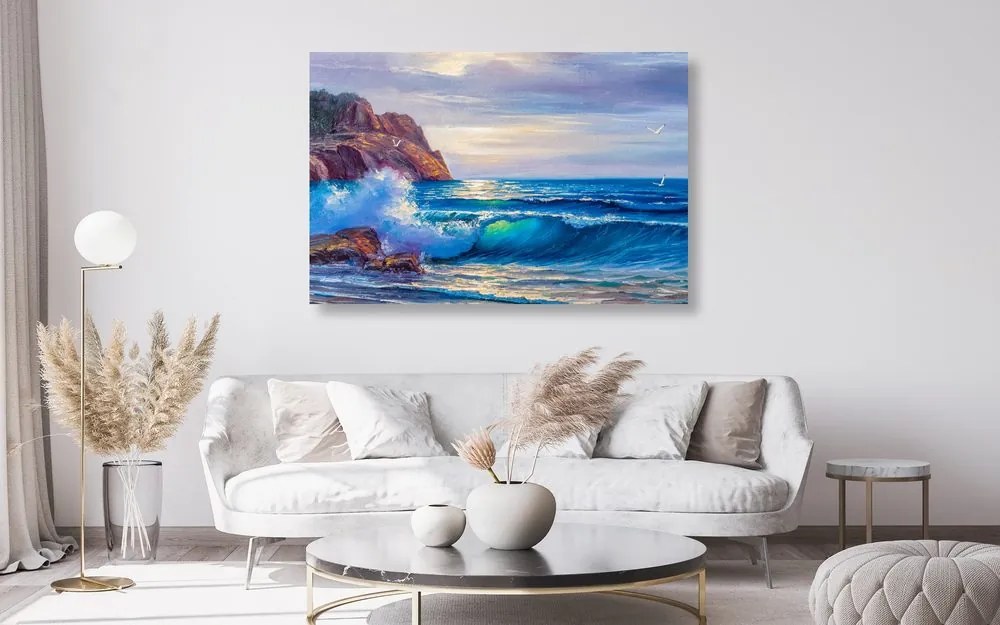 Quadro su tela – Mattina sul mare