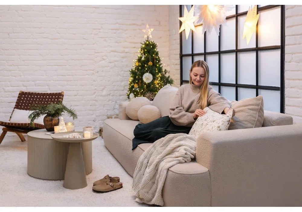 Federa con motivo natalizio 40x60 cm Mistletoe - Linen Tales