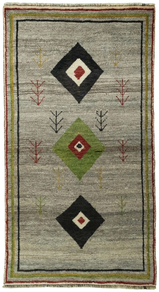 Gabbeh Tappeto persiano 110 x 200 Beige (Iran) Annodato A Mano