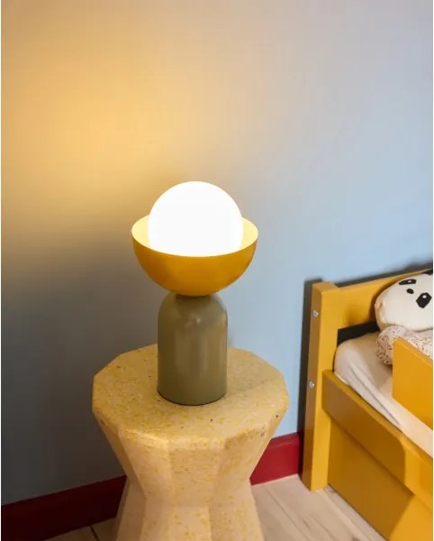 Osram - Lampada da tavolo DECOR BOWL 1xE14/25W/230V verde/gialla