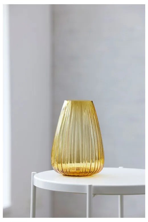 Vaso in vetro giallo Kusintha - Bitz