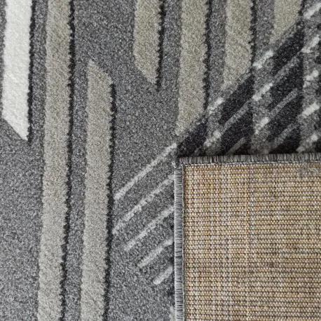 Tappeto di design in grigio con strisce Larghezza: 80 cm | Lunghezza: 150 cm