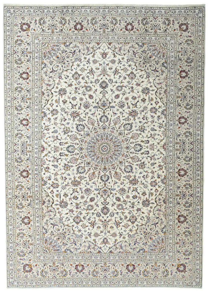 Kashan Tappeto persiano 260x360 Beige (Iran) Annodato A Mano