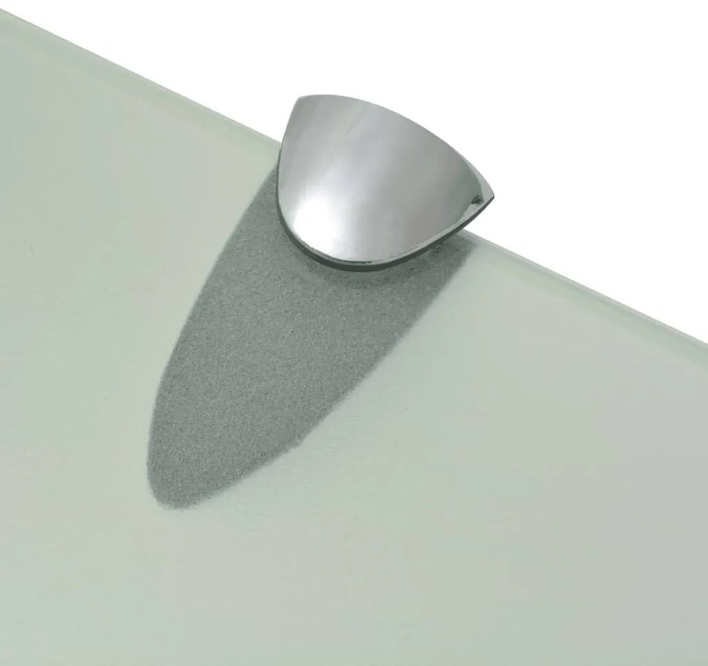 Mensole galleggianti 2 pz in vetro 80x10 cm 8 mm