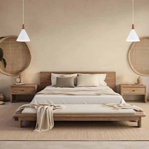 Argon 8630 - Lampadario a sospensione con filo KEGEL 1xE27/15W/230V bianco