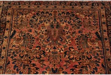 Antik Floreale Rosso Mattone Blu Scuro 78x183 Cm