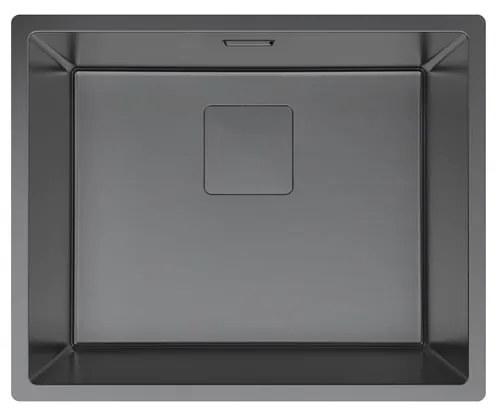 Lavello sopratop sottotop 1 vasca DELINIA Michigan Casual L 45 x L 55 cm antracite