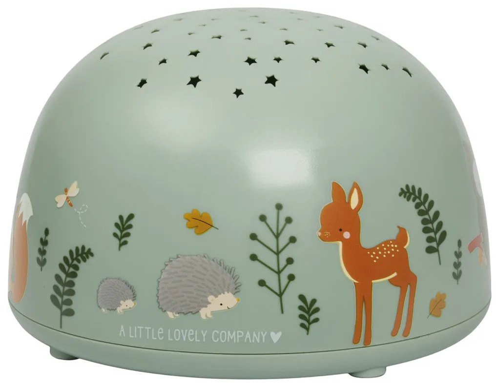 A Little Lovely Company - lampada con proiettore - amici del bosco