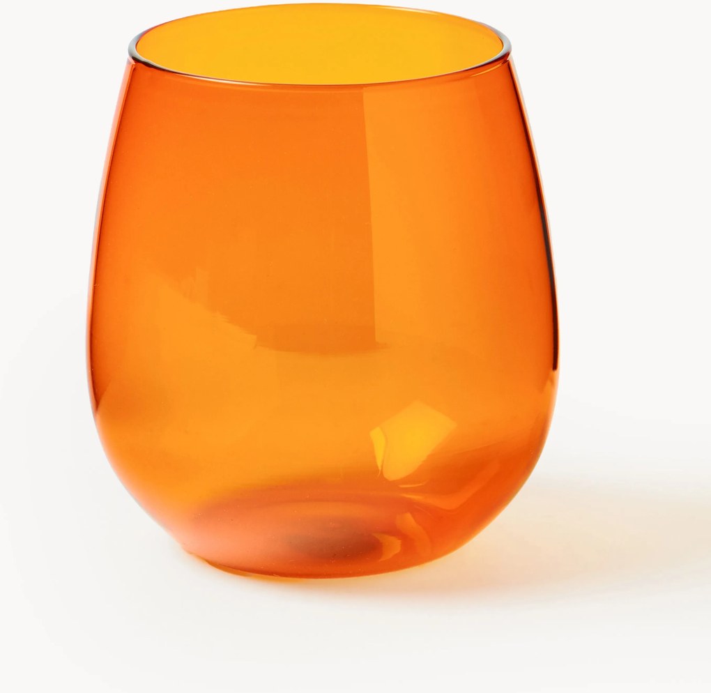 Set di 4 bicchieri in vetro soffiato Karisa