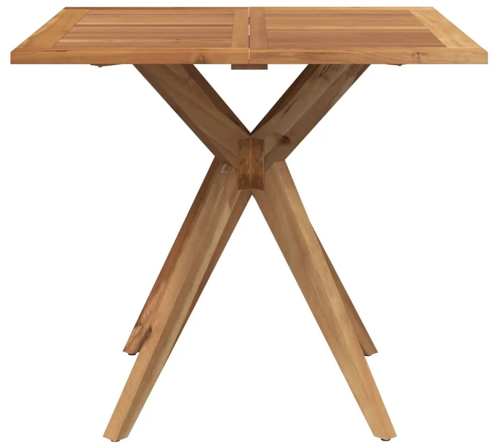 Set da pranzo per giardino 3 pz in legno massello di acacia