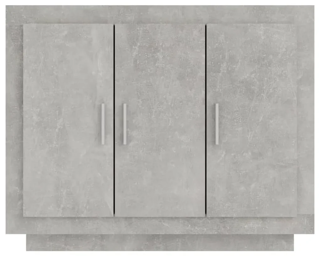 Credenza grigio cemento 92x35x75 cm in legno multistrato