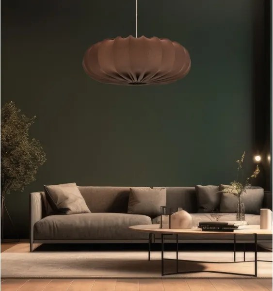 Lampadario a cavo CAFEE 1xE27/40W/230V Ø 52 cm marrone