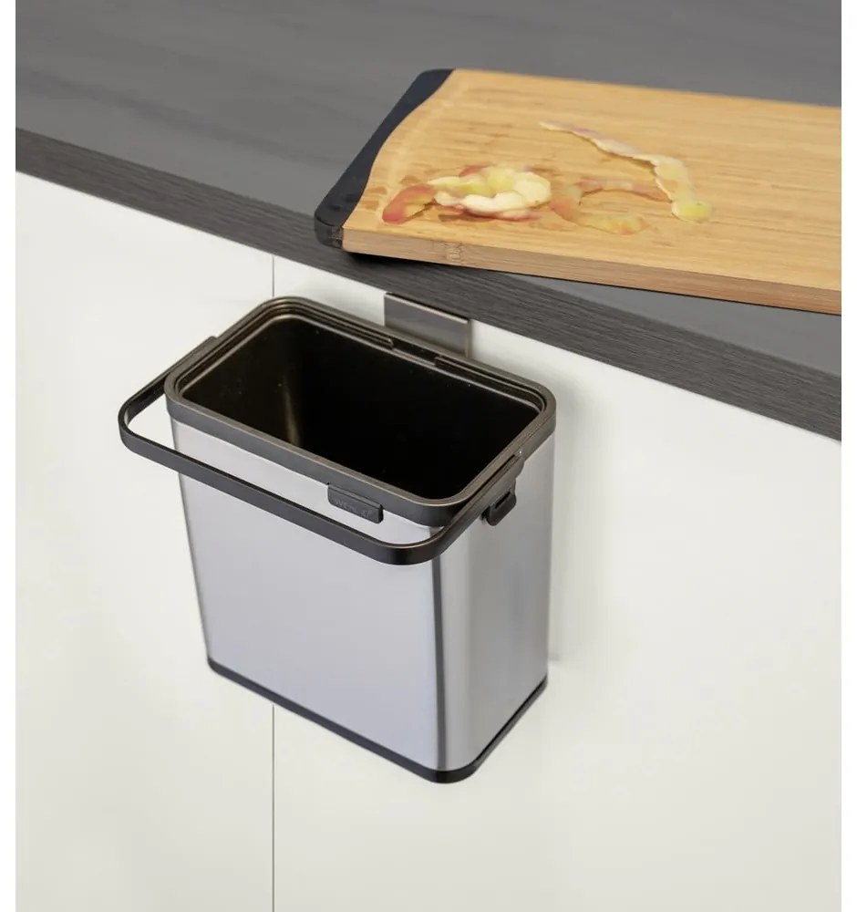 Bidone per l'umido color argento opaco 3 l Colin – Wenko