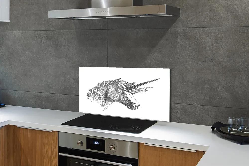 Rivestimento parete cucina Unicorno di disegno 100x50 cm