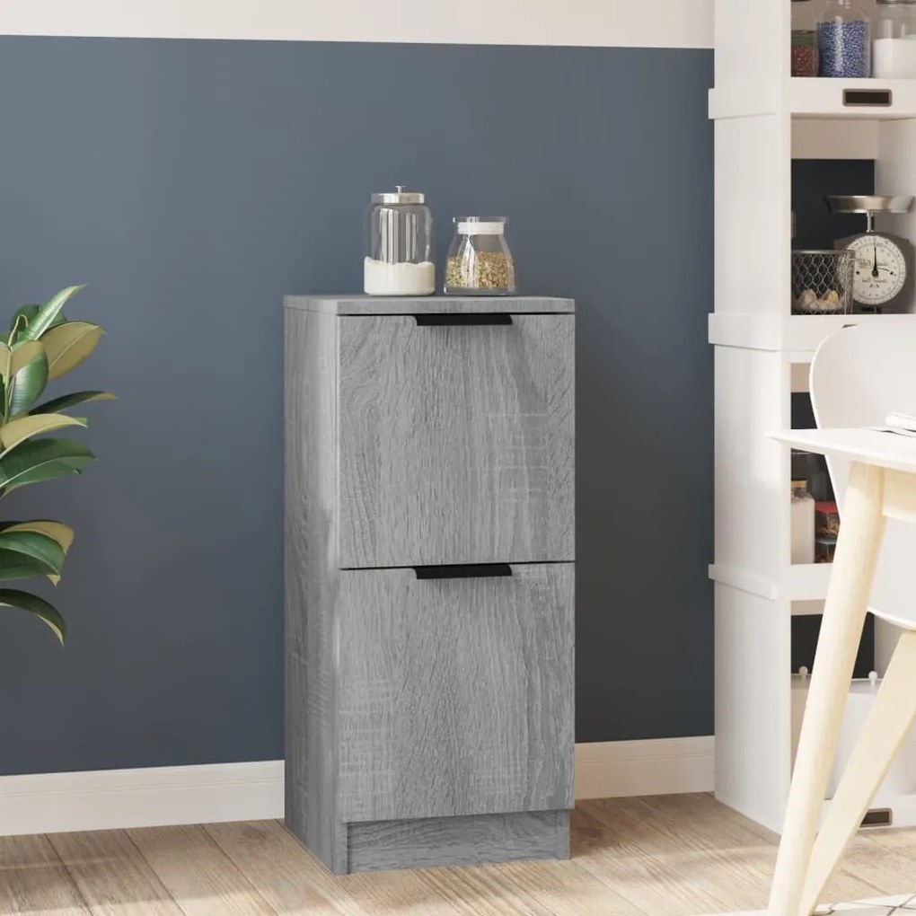 Credenza grigio sonoma 30x30x70 cm in legno multistrato