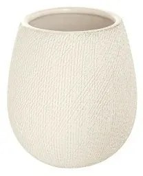 Portaspazzolino in Ceramica Bianco da Appoggio con Gusto Etnico Safari