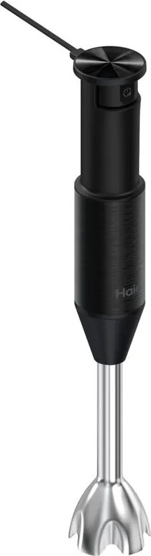 Frullatore a immersione Serie 5 Haier potenza 1000 w, Frullatore a immersione con velocità variabile, Opzione a impulsi, 3 Lame [Nero]
