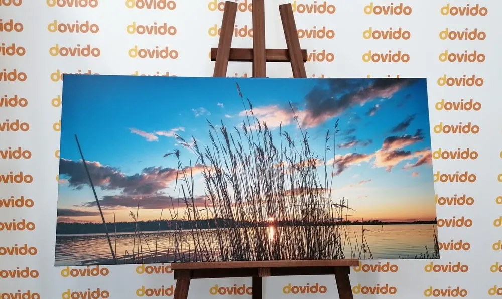 Stampa su tela – Fiume tranquillo vicino al villaggio