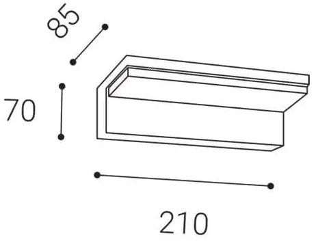 LED2 - Luce LED per esterni con sensore HUGO LED/9W/230V IP54 3000K/4000K