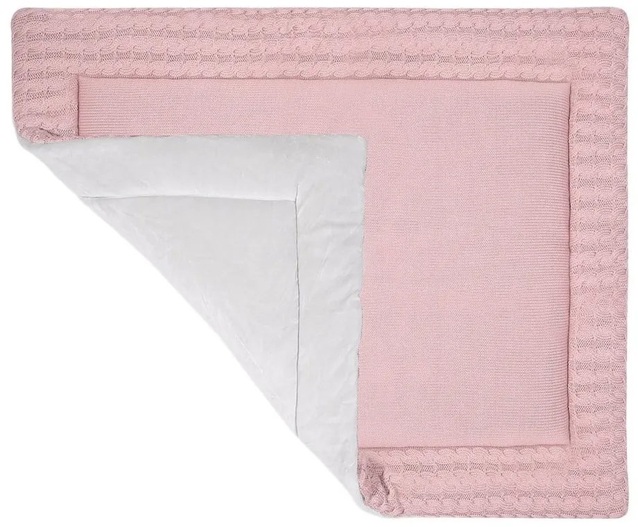 Tappeto da gioco in cotone rosa, 70 x 90 cm - Kindsgut
