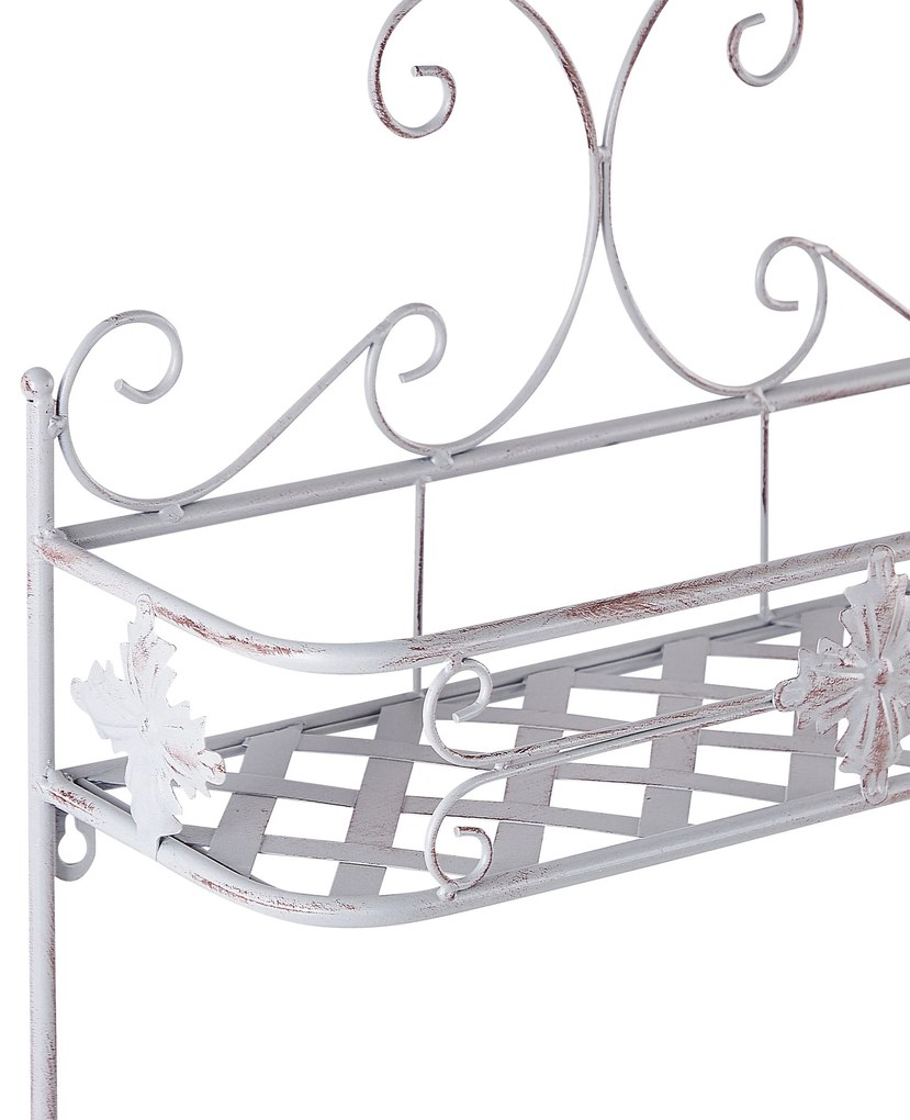 Scaffale bagno metallo grigio 52 x 42 cm MARAYES Beliani