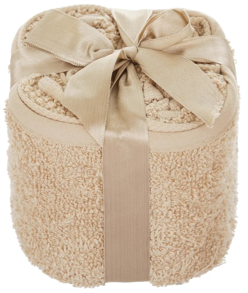 Set 4 lavette asciugamani cotone talpa 30x30 cm Pop Corn