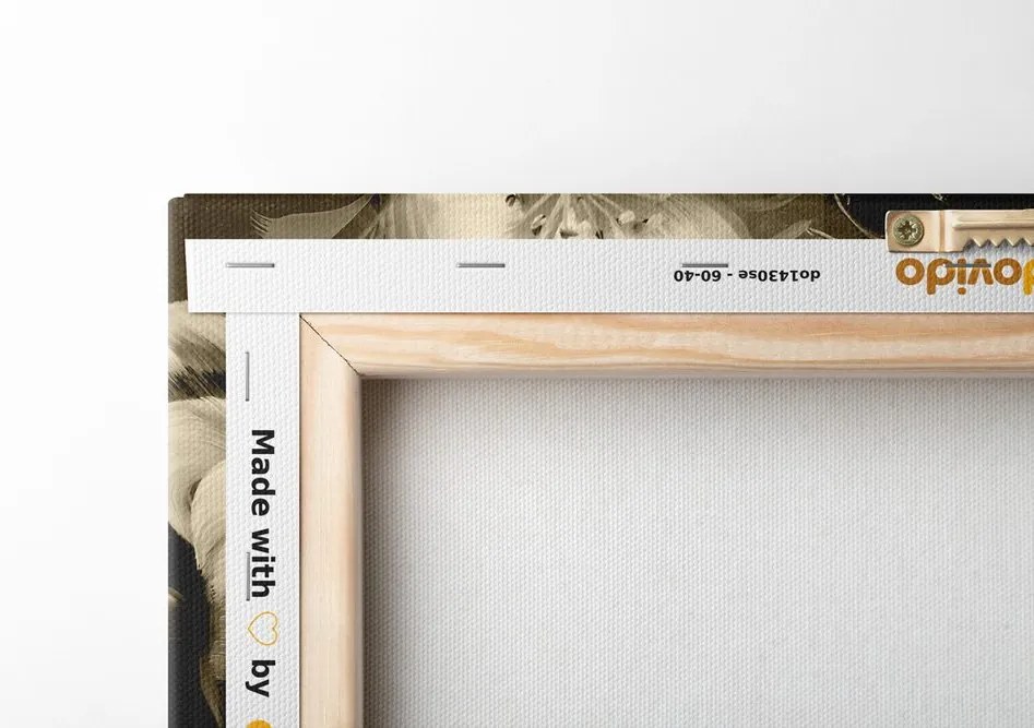 Quadro su tela – Mondo impressionista dei fiori in versione seppia