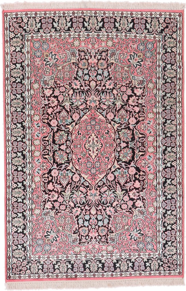Cashmere Silk Tappeto orientale 190x120 (Indian) Annodato A Mano