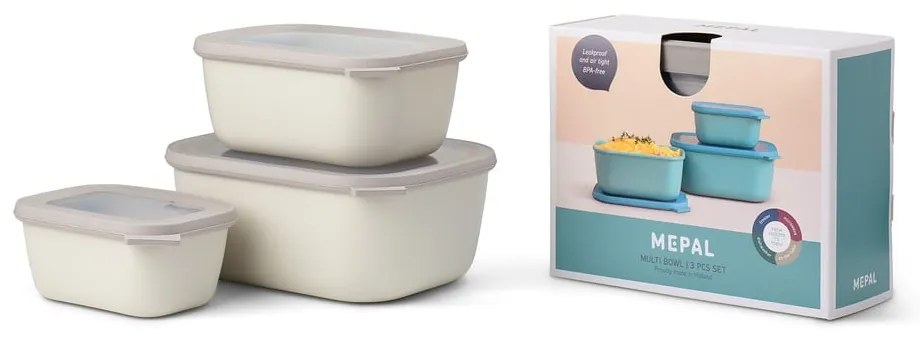 Scatole per alimenti in set da 3 Cirqula - Mepal