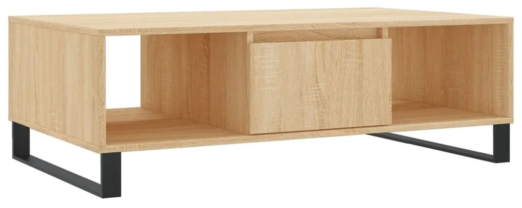 Tavolino da salotto rovere sonoma 104x60x35cm legno multistrato