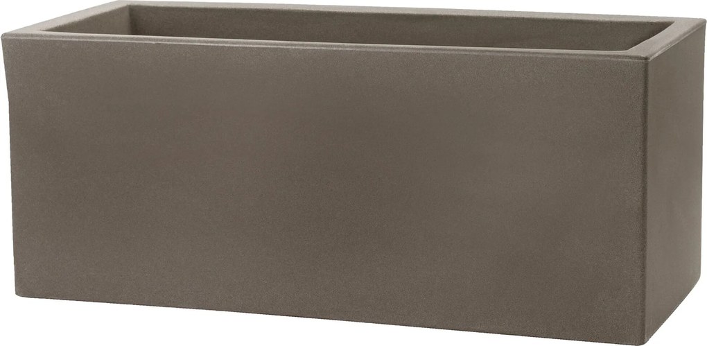 Vaso 80x30x30cm in Resina Tulli Schio Cassa Essential 80 Cappuccino...