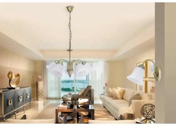 Rabalux 7375 - Lampadario a sospensione con catena FRANCESCA 5xE14/40W/230V