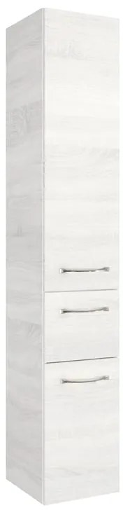 Colonna per mobile bagno Solitaire PELIPAL 1 cassetto 2 ante P 33 x L 30 x H 168 cm rovere bianco