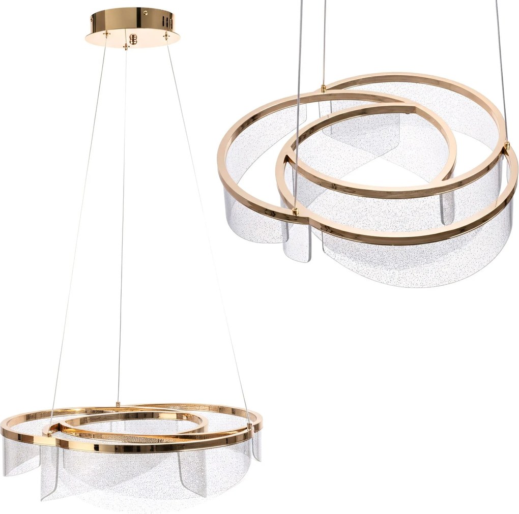 Lampada da soffitto LED G138-CP 50cm Gold