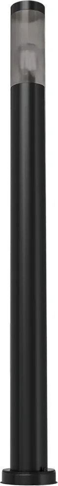 Paletto da Giardino Nero 100cm DarkLight Acciaio INOX base E27