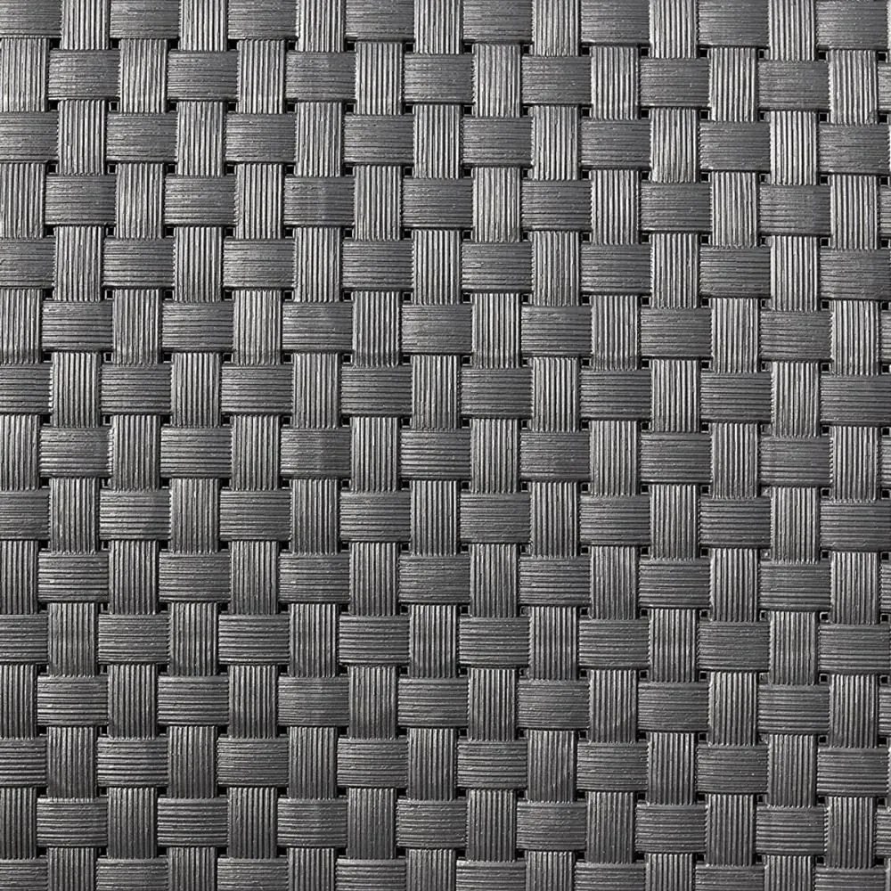 Tavolino da esterno grigio in rattan 56x56 cm - Juinsa