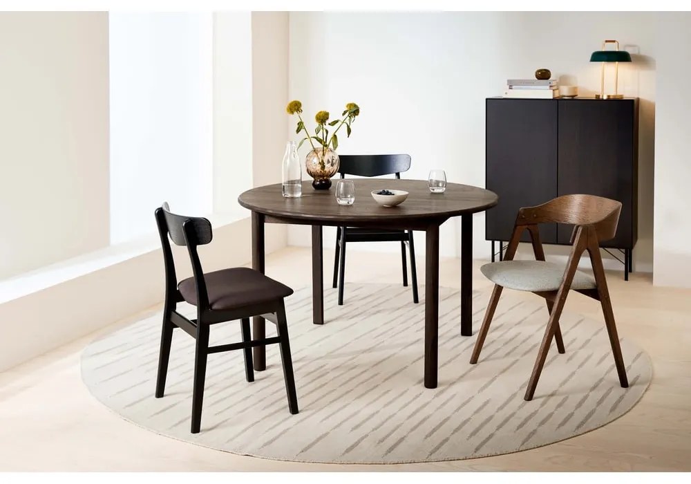 Tavolo da pranzo rotondo pieghevole in rovere naturale ø 120 cm Noor - Hammel Furniture