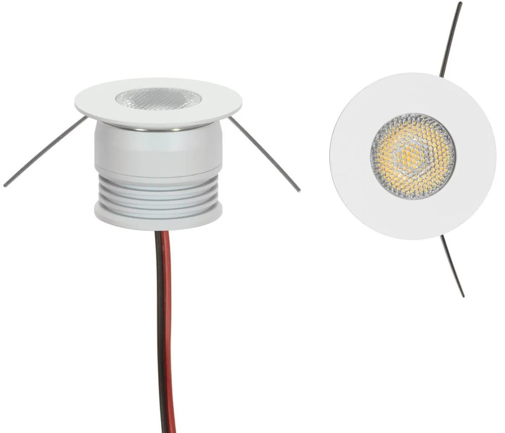 Faretto Segnapasso LED 3W IP44 Bianco 25° 220V Colore Bianco Naturale 4.000K