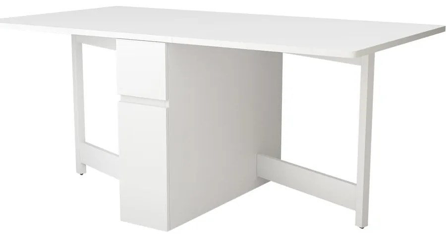 Tavolo multifunzionale pieghevole bianco Kungla - Woodman