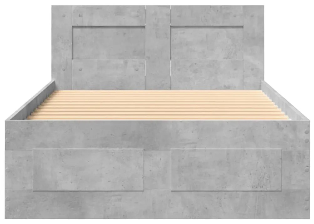 Giroletto testiera grigio cemento 90x200 cm legno multistrato