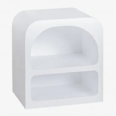 Comodino In Mdf Edna Bianco - Sklum