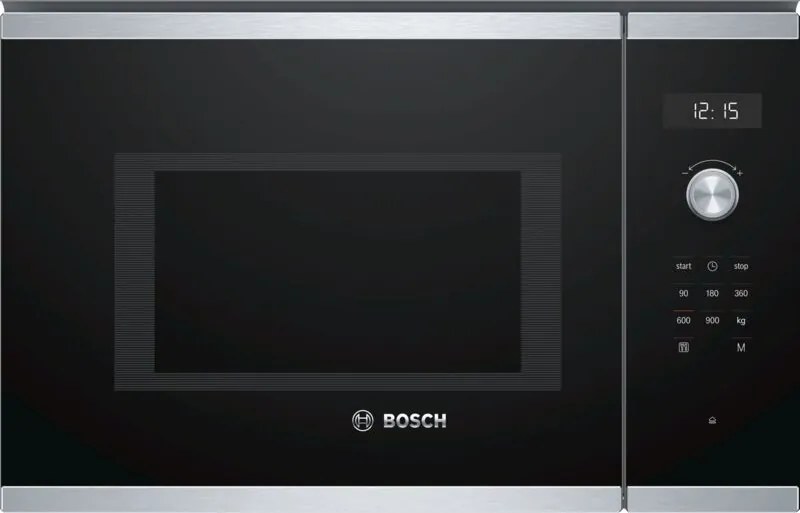 microonde da incasso 25l 900w acciaio inox - bfl554ms0 - bosch